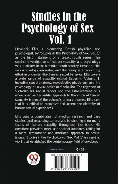Studies In The Psychology Of Sex Vol. 1