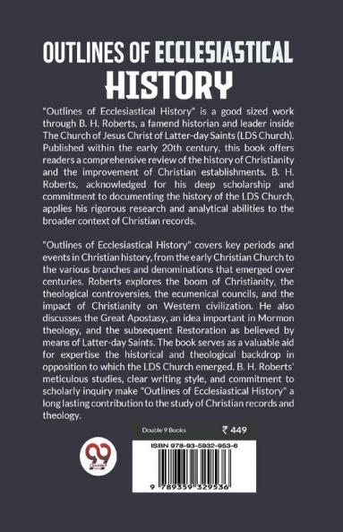 Outlines Of Ecclesiastical History