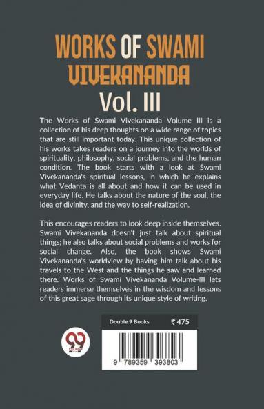 Works Of Swami Vivekananda Vol.III