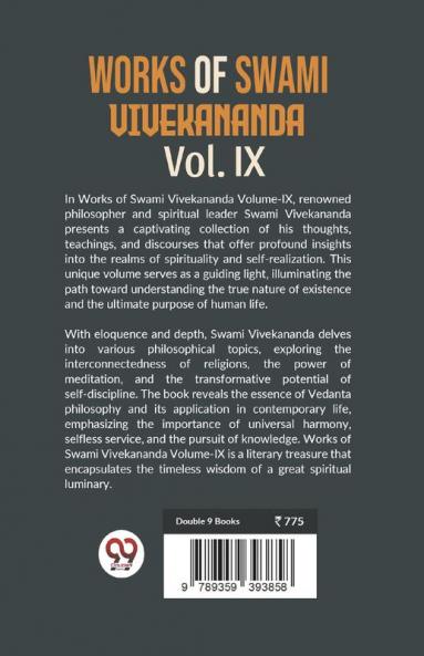 Works Of Swami Vivekananda Vol.IX