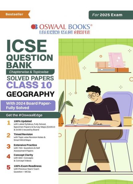 Oswaal ICSE Question Bank SOLVED PAPERS | Class 10 | Geography | For Exam 2024-25
