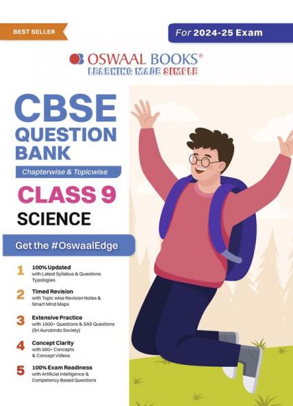 Oswaal CBSE Question Bank Class 9 Science Chapterwise and Topicwise Solved Papers For 2025 Exams
