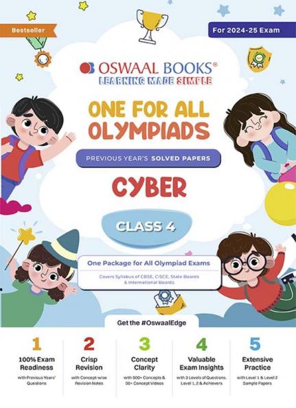 One for All Olympiads Previous Year Solved Papers_Class 4_Cyber_For 2024-2025 Exam