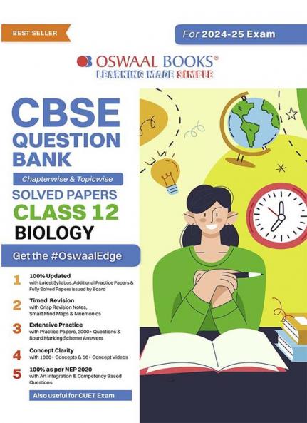 Oswaal CBSE Question Bank Class 12 Biology Chapterwise and Topicwise Solved Papers For Board Exams 2025