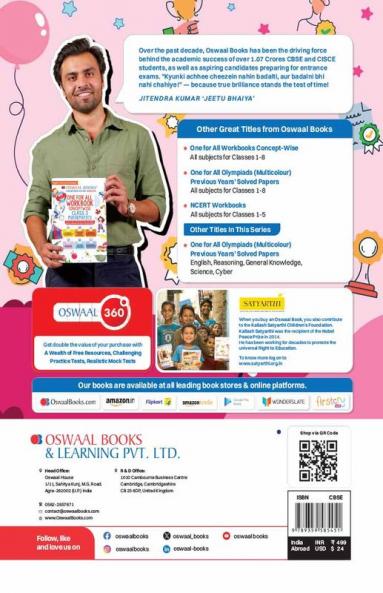 Oswaal One For All Olympiad Class 3 General Knowledge | Previous Years Solved Papers | For 2024-25 Exam