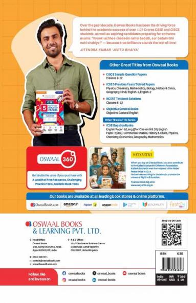Oswaal ICSE Question Bank Class 9 Chemistry | Chapterwise | Topicwise | Solved Papers | For 2025 Exams