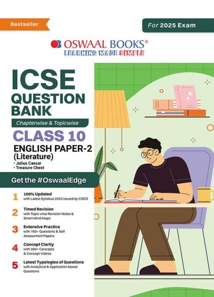 Oswaal ICSE Question Bank SOLVED PAPERS | Class 10 | English-II | For Exam 2024-25