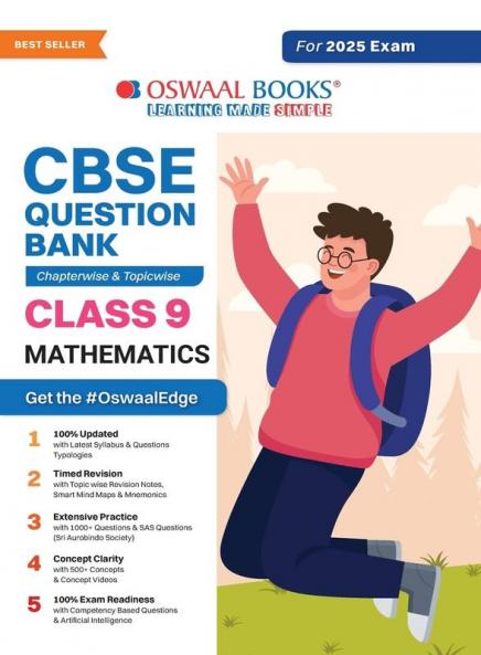 Oswaal CBSE Question Bank Class 9 Mathematics Chapterwise and Topicwise Solved Papers For 2025 Exams