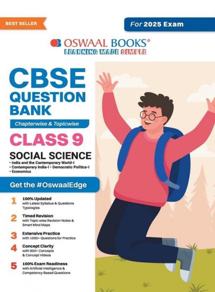 Oswaal CBSE Question Bank Class 9 Social Science Chapterwise and Topicwise Solved Papers For 2025 Exams
