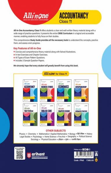 All in one CBSE Accountancy 11th