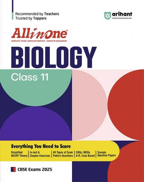 All in one Class 11th Biology for CBSE Exam 2025