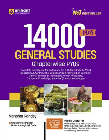 General Studies 14000+  Chapterwise PYQs | For UPSC, State PCS & Other Competitive Exams | English Medium