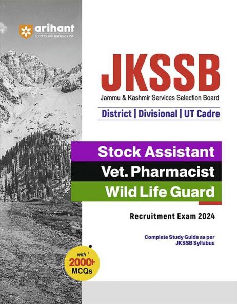 JKSSB Stock Assistant /Vet. Pharmacist Wild Life Guard Recruitment Exam 2024