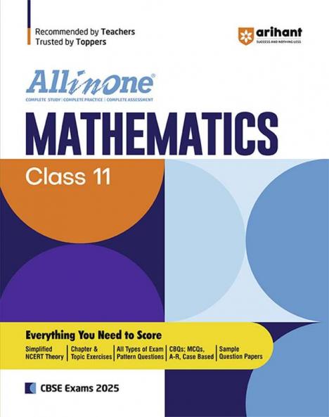 All in one Class 11th Mathematics for CBSE Exam 2025