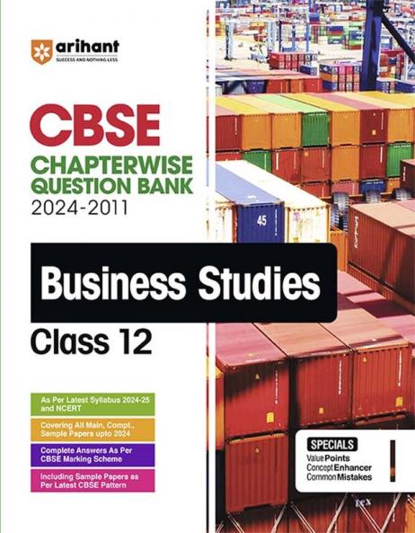 CBSE Class 12th Bussiness Studies | Chapterwise-Question Bank (2024 - 2011)