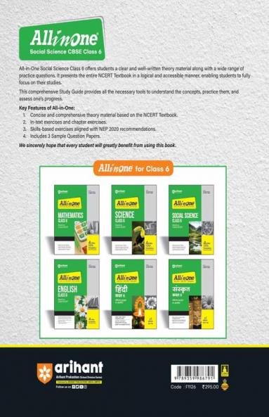 All In One CBSE Social Science Class 6th | For CBSE Exams 2025 | Based On Latest NCERT