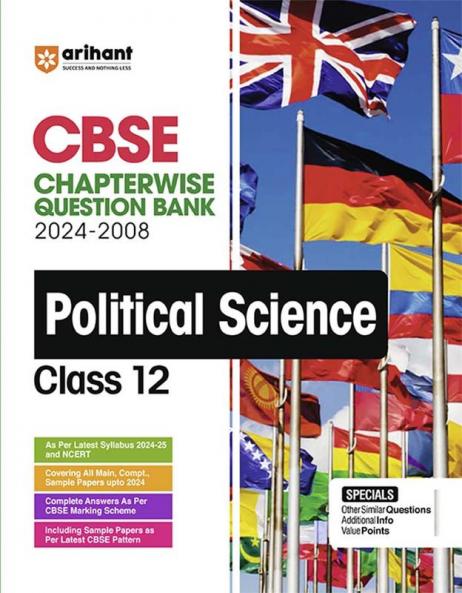 Arihant's CBSE Chapterwise Question Bank Political Science for Class 12th (2024-2008)