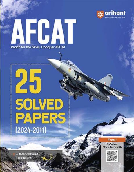 AFCAT | 25 Solved Papers (2024-2011) | English Medium
