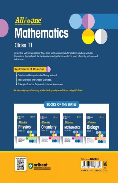 All in one ISC Mathematics 11th