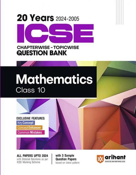 ICSE Chapterwise Mathematics 10th