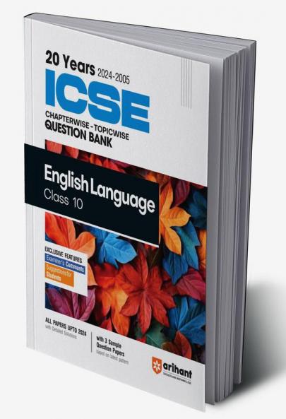 20 YRS  ICSE Chapterwise Question bank English Language 10th