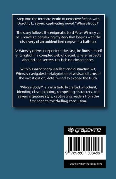 Whose Body? (Lord Peter Wimsey #1)