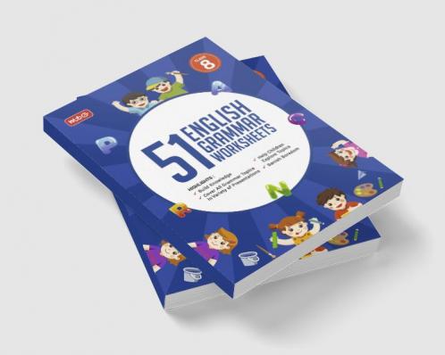 MTG 51 English Grammar Worksheets Class 8 – Grammar Work books to practice English concepts in interactive way (Based on CBSE/NCERT)