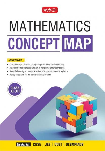 MTG Concept Map For JEE Mathematics Book (Class 11th & 12th) 2025 Exam | Covers Chapterwise Topicwise Concept Map/Mind Map Quick Review of Important Topics | For CBSE CUET Olympiads