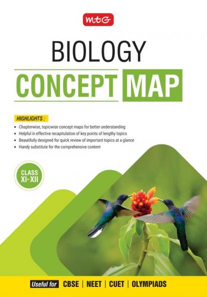 MTG Concept Map For NEET Biology Book (Class 11th & 12th) 2025 Exam | Covers Chapterwise Topicwise Concept Map/Mind Map Quick Review of Important Topics | For CBSE CUET Olympiads