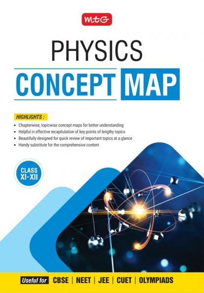 MTG Concept Map For NEET/JEE Physics Book (Class 11th & 12th) 2025 Exam | Covers Chapterwise Topicwise Concept Map/Mind Map Quick Review of Important Topics | For CBSE CUET Olympiads