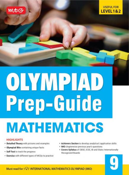 MTG Olympiad Prep-Guide Class 9 Mathematics (IMO) - Detailed Theory Self Test with IMO Chapterwise Previous Year Question Paper For SOF 2024-25 Exam