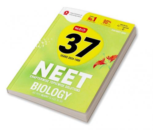 MTG 37 Years NEET Previous Year Solved Question Papers with NEET PYQ Chapterwise Topicwise Solutions  Biology For NEET 2025 Exam | Get Free access of Smart Book & Video Solutions (Based on Latest Syllabus)