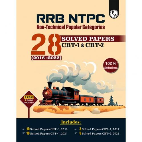 PW RRB NTPC 28 Previous Year Solved Papers CBT - I & 2 (2016-2022) English Medium