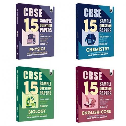 Pw Cbse 15 Sample Question Papers Class 12 Physics Chemistry Biology English  For 2024 Exam (Mo