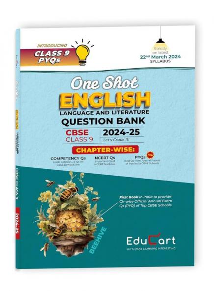 (OLD) Educart CBSE Class 9 ENGLISH LANGUAGE and LITERATURE One Shot Question Bank 2024-25 (Updated for 2025 Exam)
