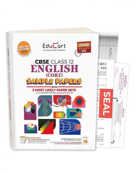 Educart CBSE English Core Class 12 Sample Papers 2024-25 (With exclusive CBSE Mock Booklets for 2025 Exam)