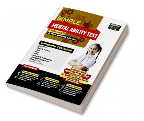 Examcart School Entrance Exam Mental Ability Test (Reasoning) Class 6th Textbook for 2025 Exam in English