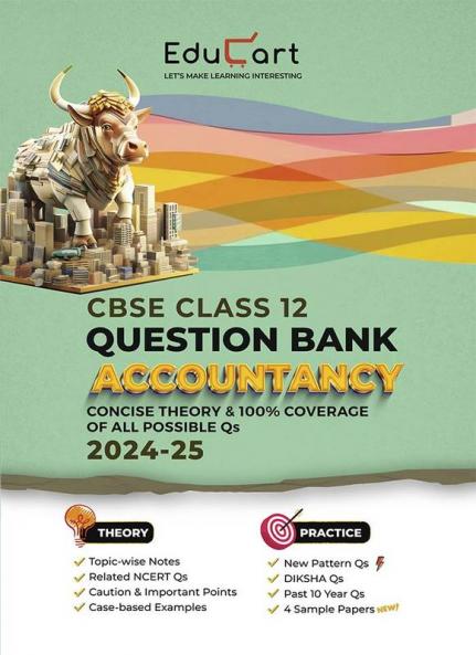 Educart CBSE Question Bank Class 12 Accountancy 2024-25 (For 2025 Board Exams)