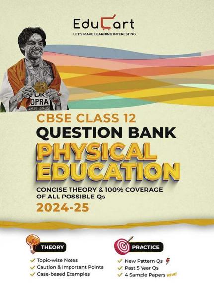 Educart CBSE Question Bank Class 12 Physical Education 2024-25 (For 2025 Board Exams)