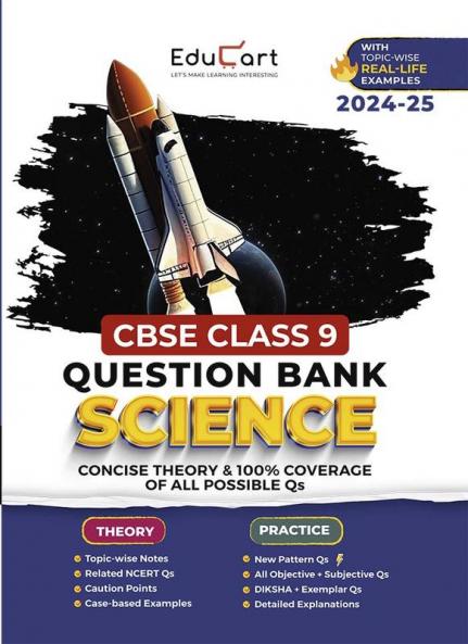 Educart CBSE Question Bank Class 9 Science 2024-25 (For 2025 Board Exams)