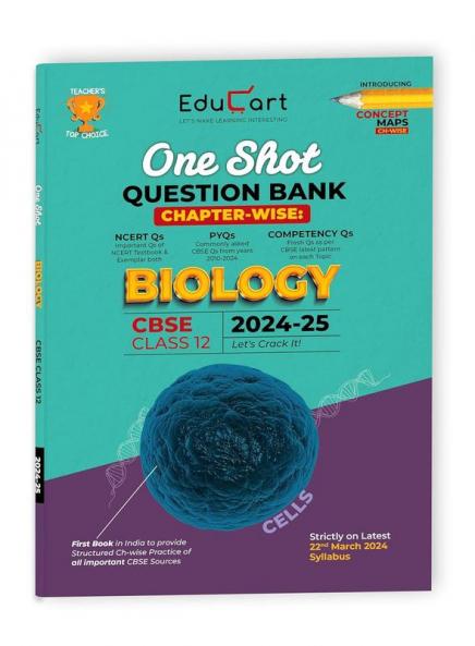 (OLD) Educart CBSE Class 12 BIOLOGY One Shot Question Bank 2024-25 (for 2025 exam)