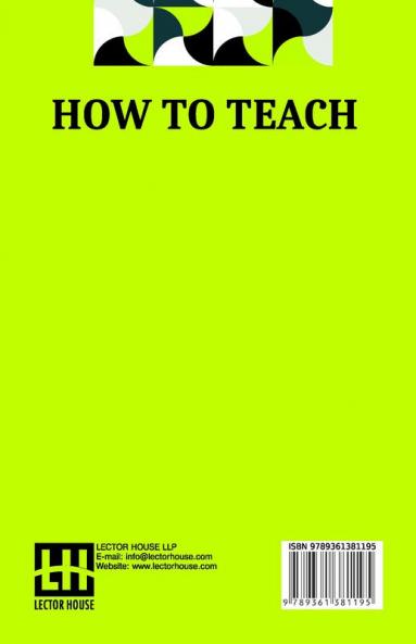How To Teach