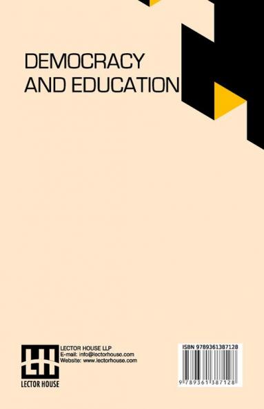 Democracy And Education