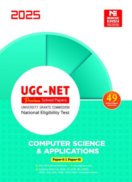 UGC-NET Previous Solved Papers : Computer Science and Applications