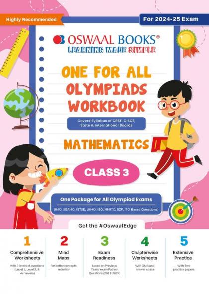 Oswaal One for All Olympiads Workbook_Class 3_Mathematics_For 2025 Exam
