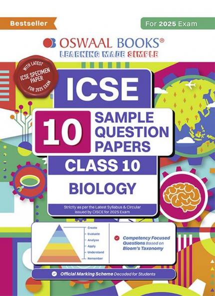 Oswaal ICSE | 10 Sample Question Papers | Class 10 | Biology (For 2025 Exam)