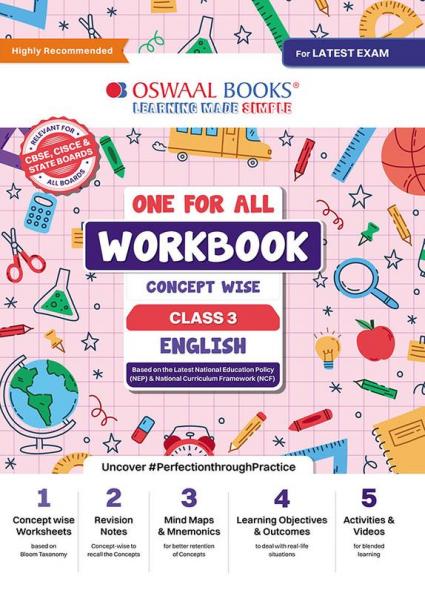Oswaal One For All Workbook Concept Wise Class-3 English (For Latest Exam)