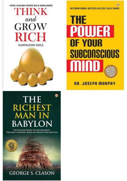 Worlds Best Books For Personal Growth and Motivation (Set of 3 Books): The Richest Man in Babylon + Think And Grow Rich + The Power Of Your Subconscious Mind