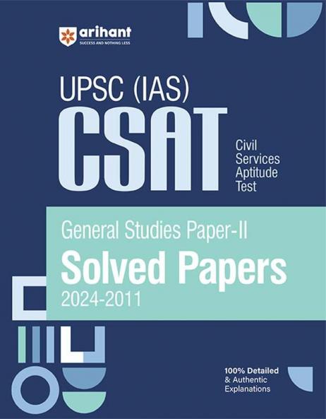 UPSC (IAS) CSAT General Studies Paper-2 | Solved Paper 2024 -2011 | English Medium