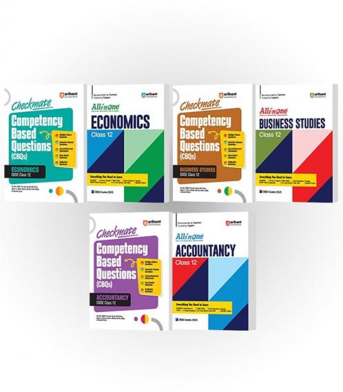 All in one and Checkmate CBQ  EconomicsBusiness StudiesAccountacny Class 12th